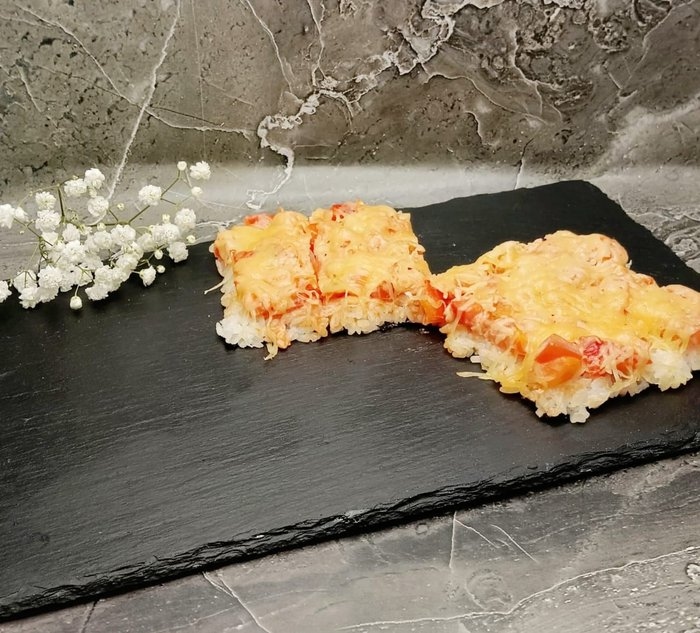 Японская пицца с курицей